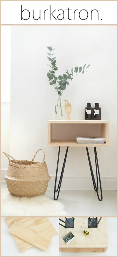 DIY Mid Century Nightstand
