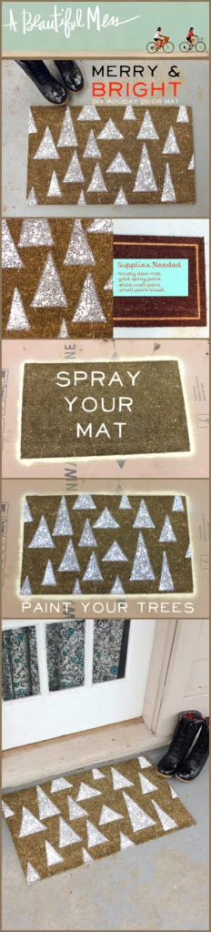 Holiday Door Mat DIY