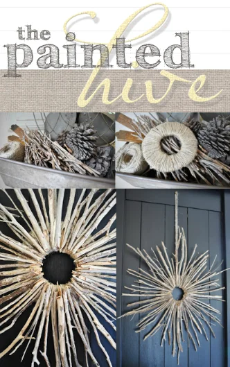 Starburst Twig Wreath