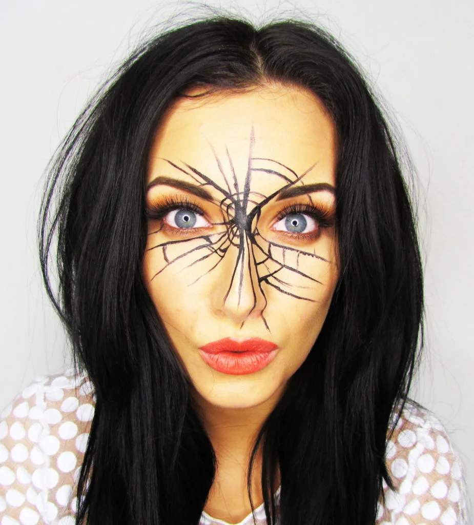 beautiful face spider makeup tutorial