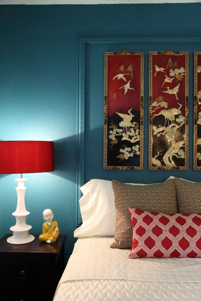 dark blue walls