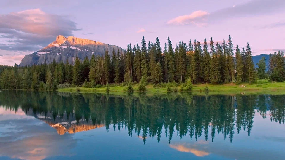 lake minnewanka banff national park alberta