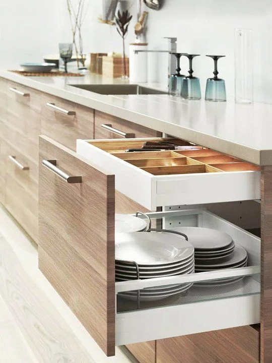 Opt for drawers not doors