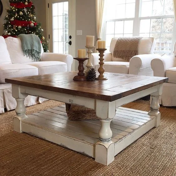 Shabby-Chic Inspired Coffee Table