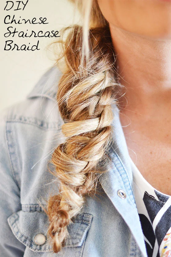 Hair DIY Chinese Staircase Braid
