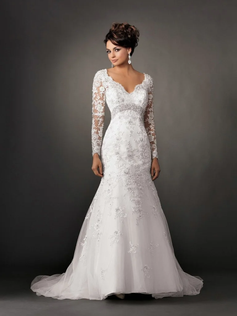 Mermaid Wedding Dresses with Long Sleeves