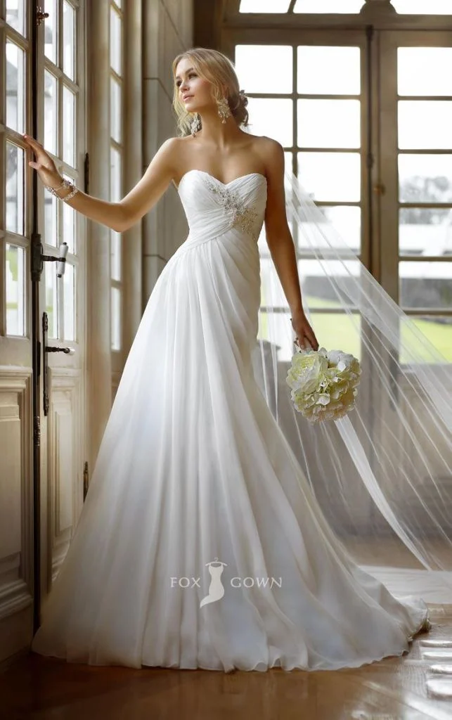 Pleated Wedding Dresses