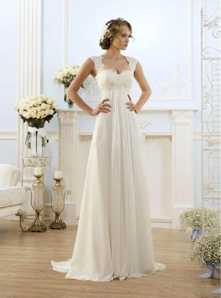 Popular Modest Vintage Wedding Dress