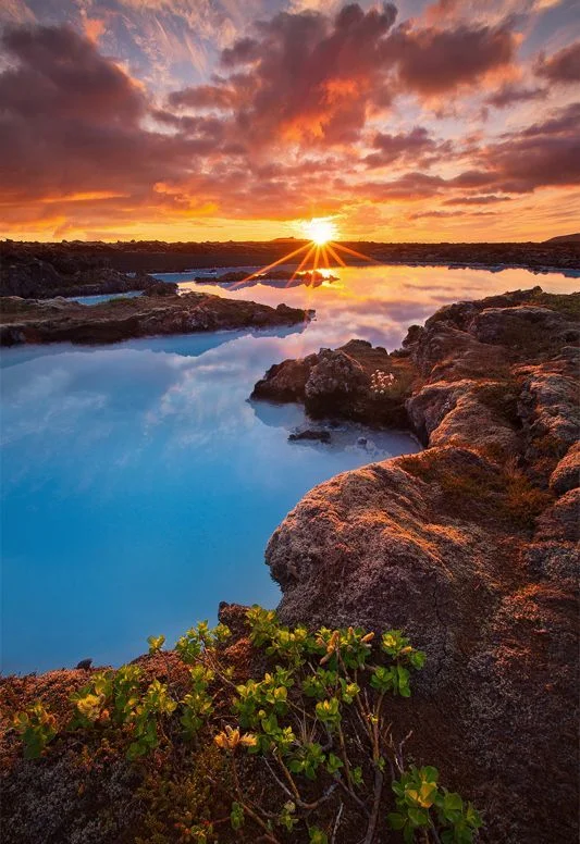 Sunset at Blue Lagoon