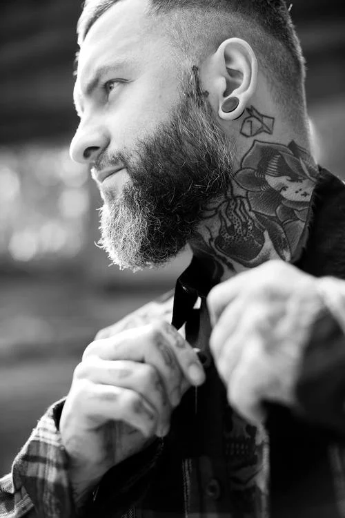 cool neck tattoos design for guys