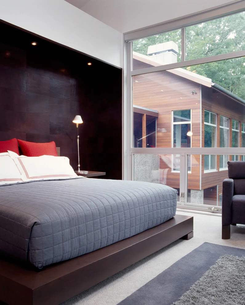 lots of bed and extra space simple design bedroom