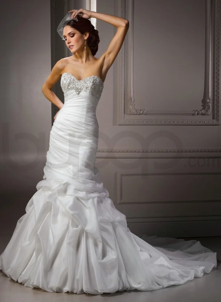 mermaid wedding dress with bling