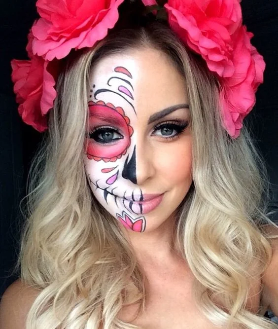 Candy Skull Halloween Makeup