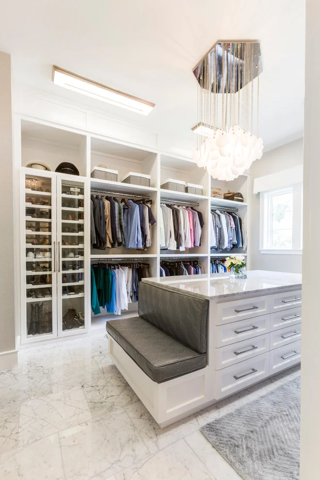 Transitional Closet Design Ideas