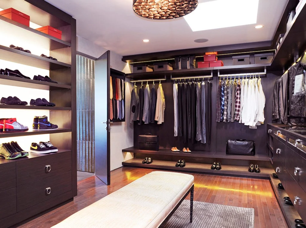elegant walk in closet