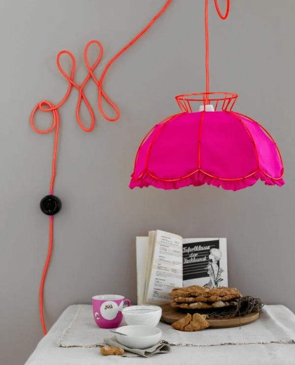 colorful pendant light fixture