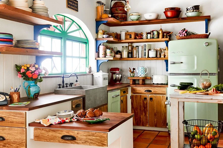 eclectic kitchen