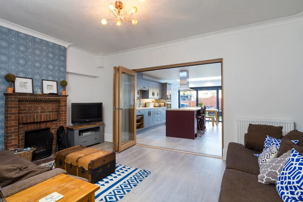 living room and kitchen partition ideas