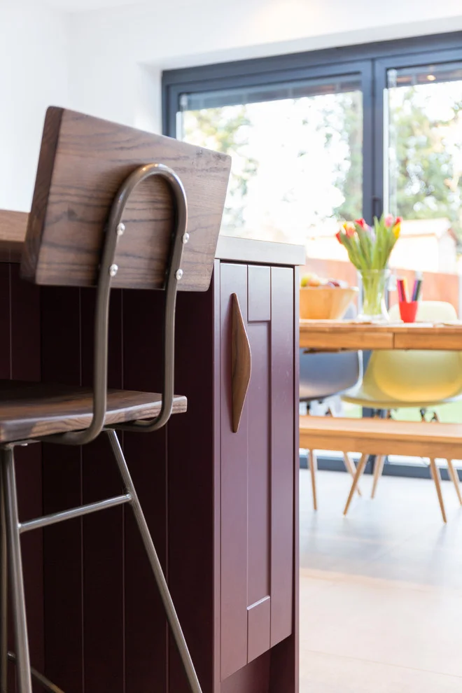 wooden chair dining in kitchen