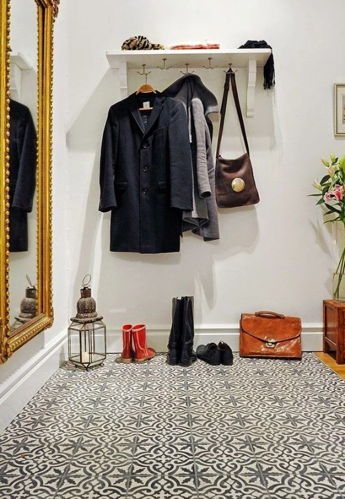Moroccan tiles for home decorating storage entryway