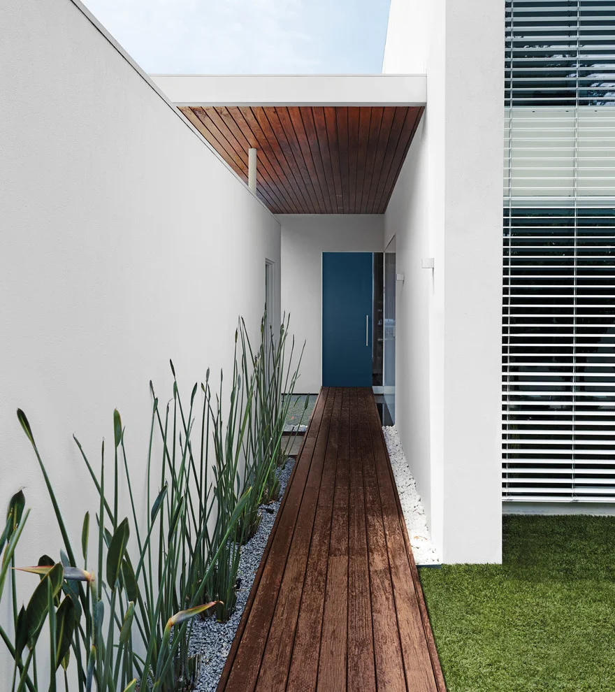Wooden Floor Entrance Design