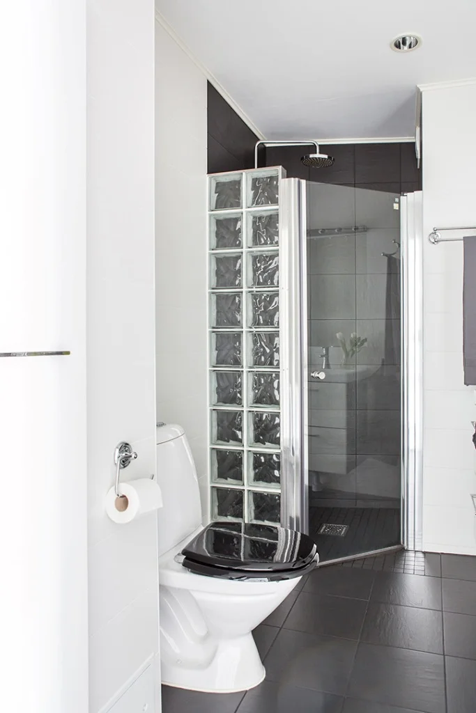 neat and clean toilet room