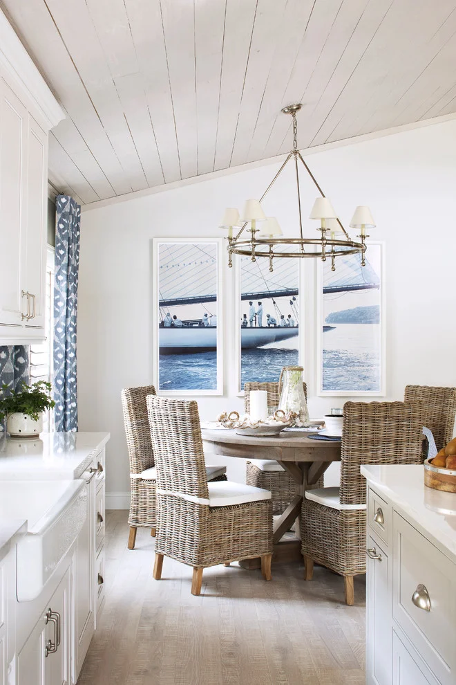 Mid-Sized Beach Style Dining Room