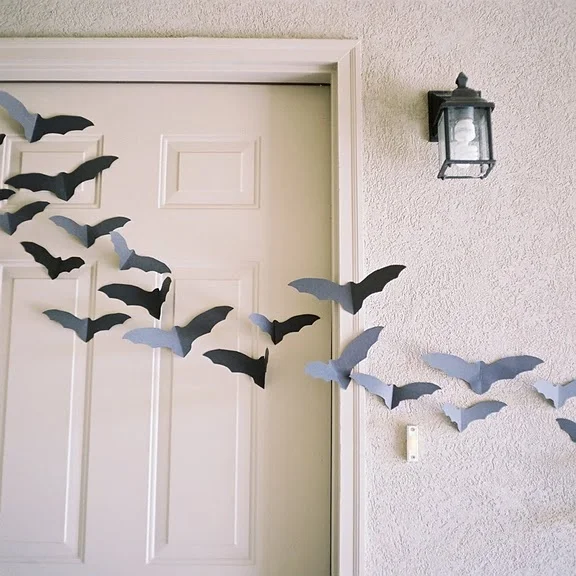 Halloween Decorations Bats Paper