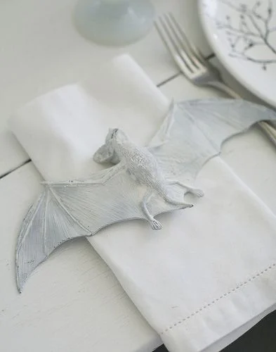 Halloween White Bat Decoration Colors
