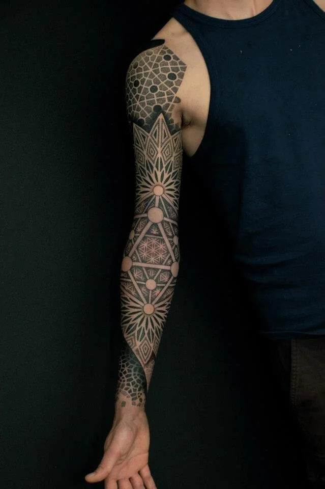 Artistic Sleeve Tattoo For Men