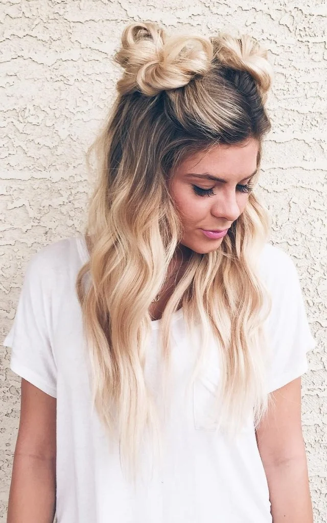 Bohemian Double Buns