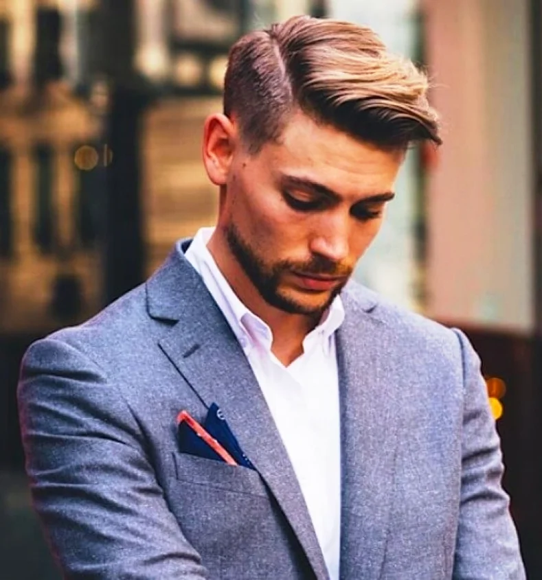 Classic Side Part Corporate Look