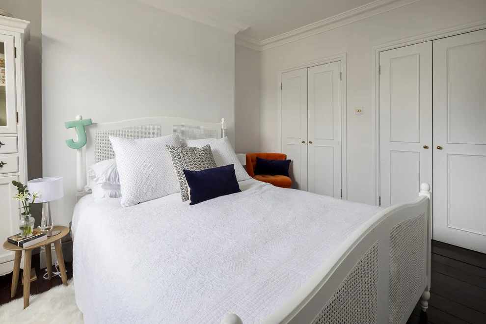 Classy Master Bedroom With Hardwood Floors