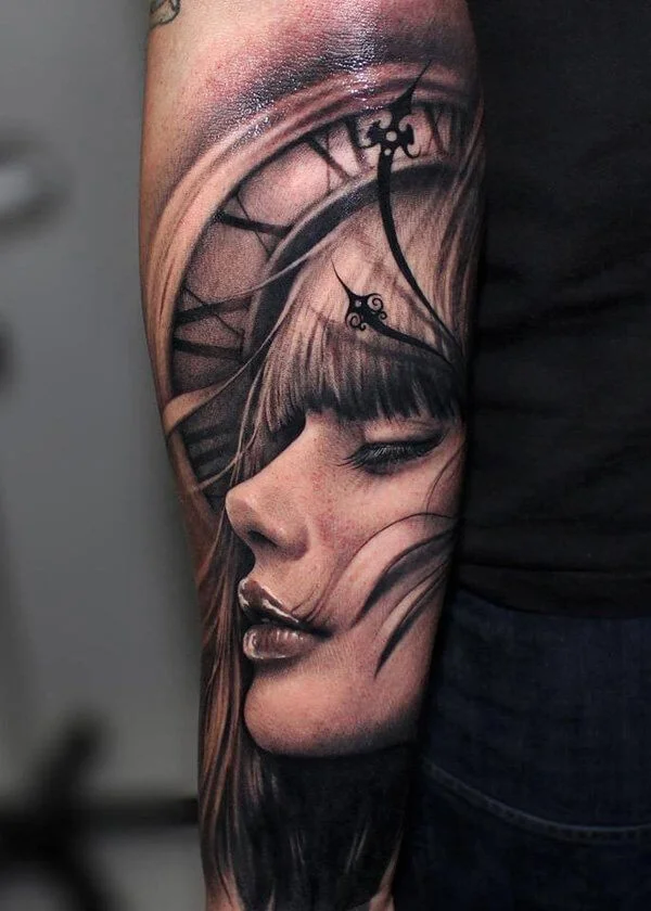 Clock Tattoo On Hand