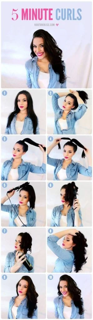 Curls Hair In 5 Min For Office Women