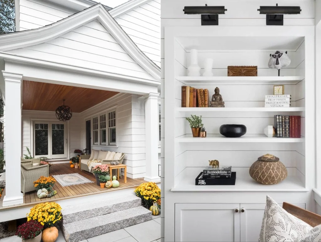 Elegant White Interior With The Graceful Exterior