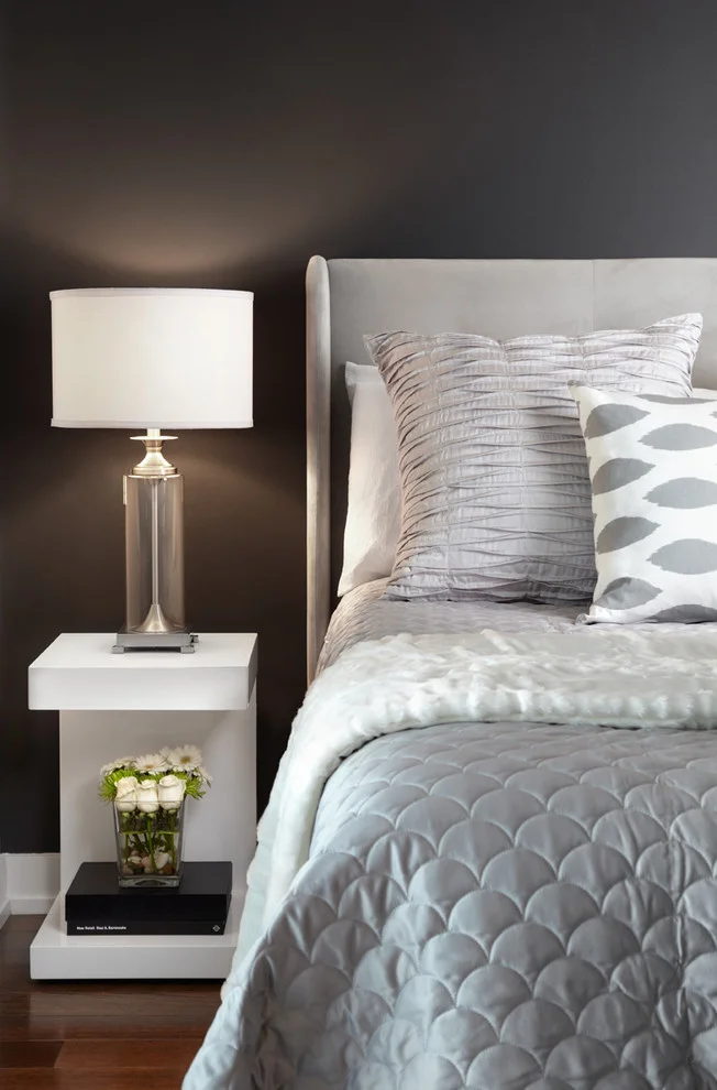 Grey Bedroom Interior