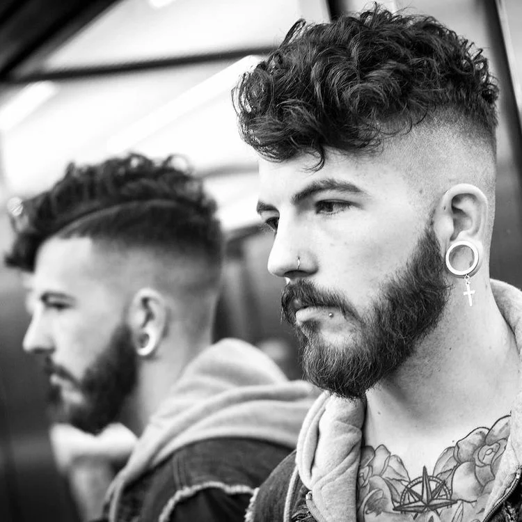 High Skin Fade Haircut For Curly Hair