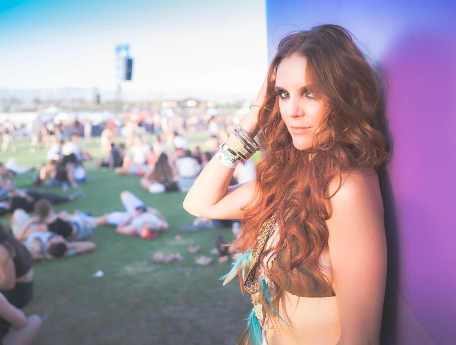 Middle parted Long Wavy Hair