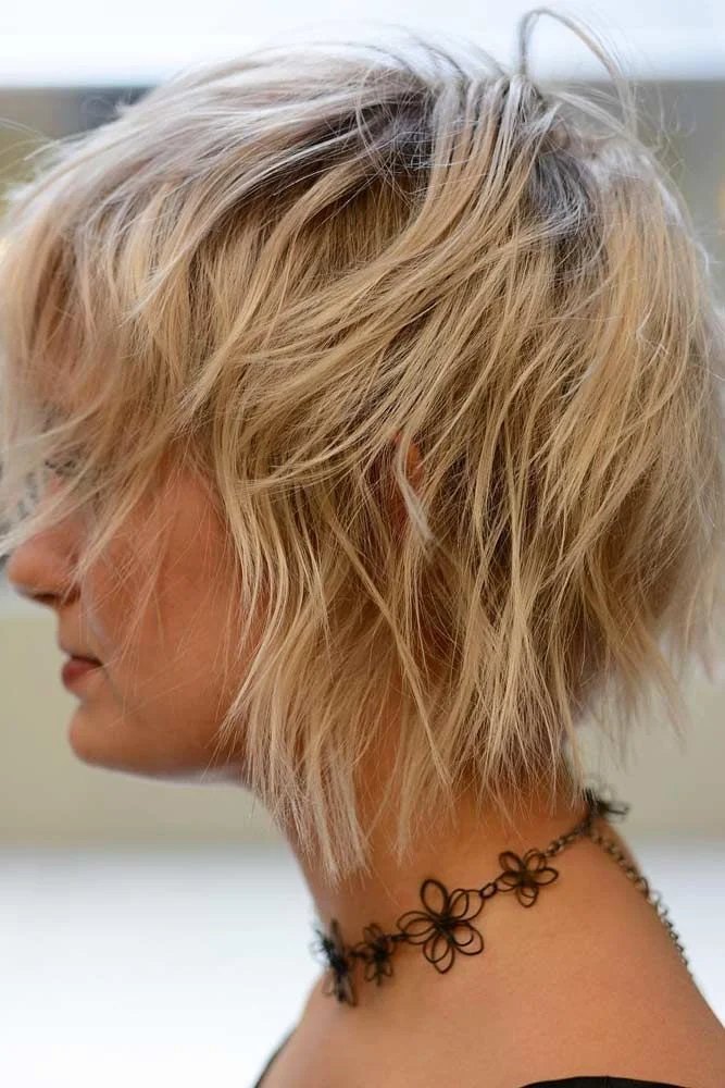 Short Shaggy Cut for Thin Hair