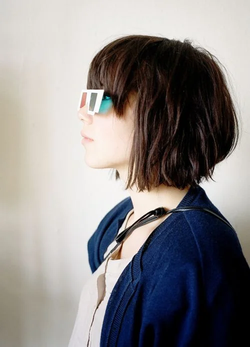 Tousled Bob With Bangs