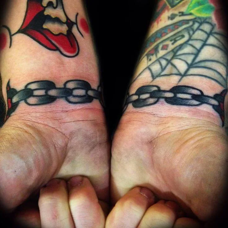 Traditional Chain Link Tattoo Design