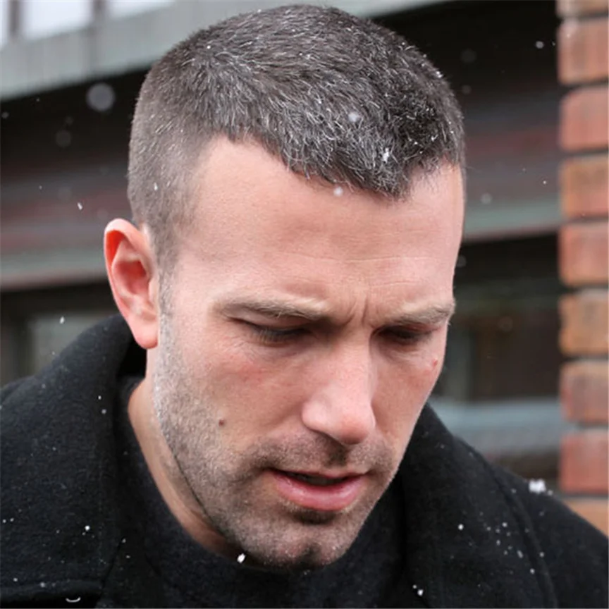 Ben Affleck Crew Cut Fade Receding Hairline