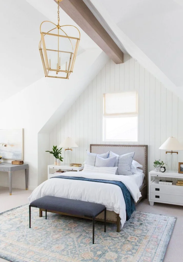 Hanging Lantern on Wooden Beam