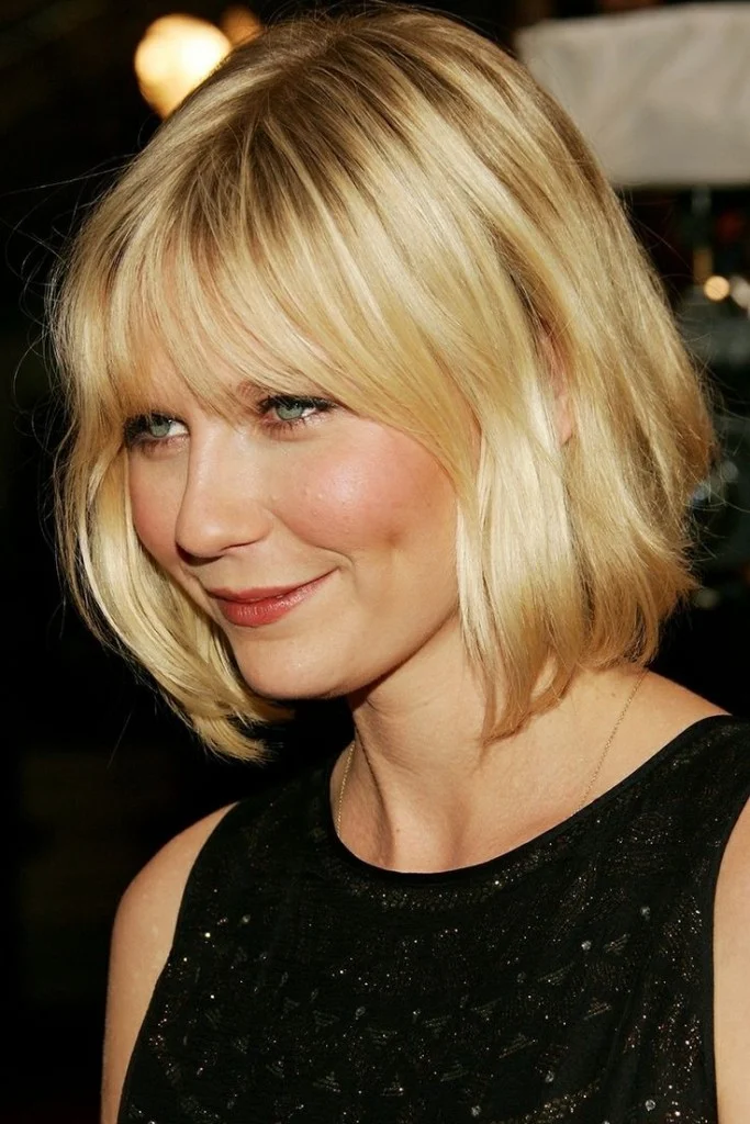 Kirsten Dunst Short Bob Hair With Bangs