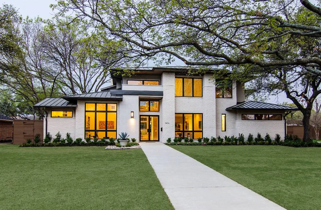 Large White Brick Exterior