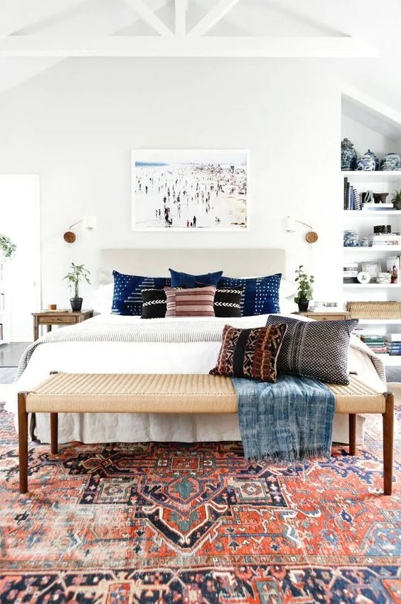 Master Bedroom With Oriental Rugs