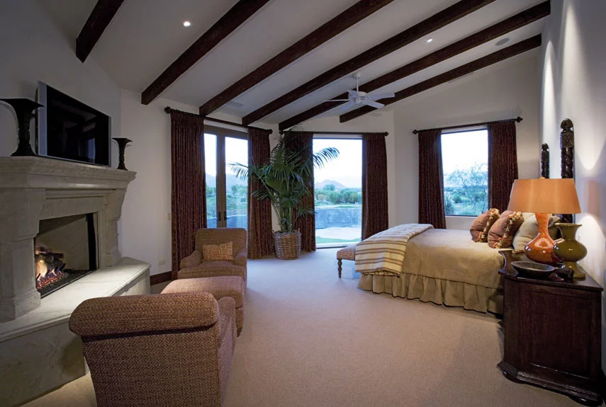 Rustic Look Exposed Ceiling Beams