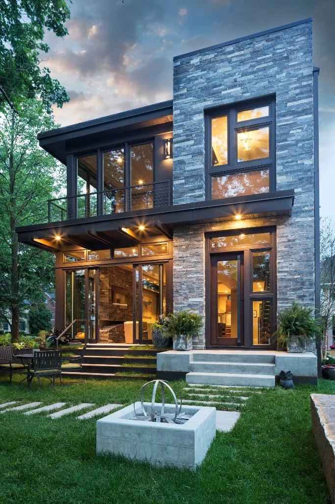Small Contemporary Front Garden Exterior