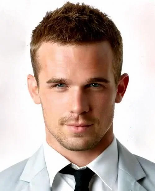 Spikes Short Hairstyle With High Hairline